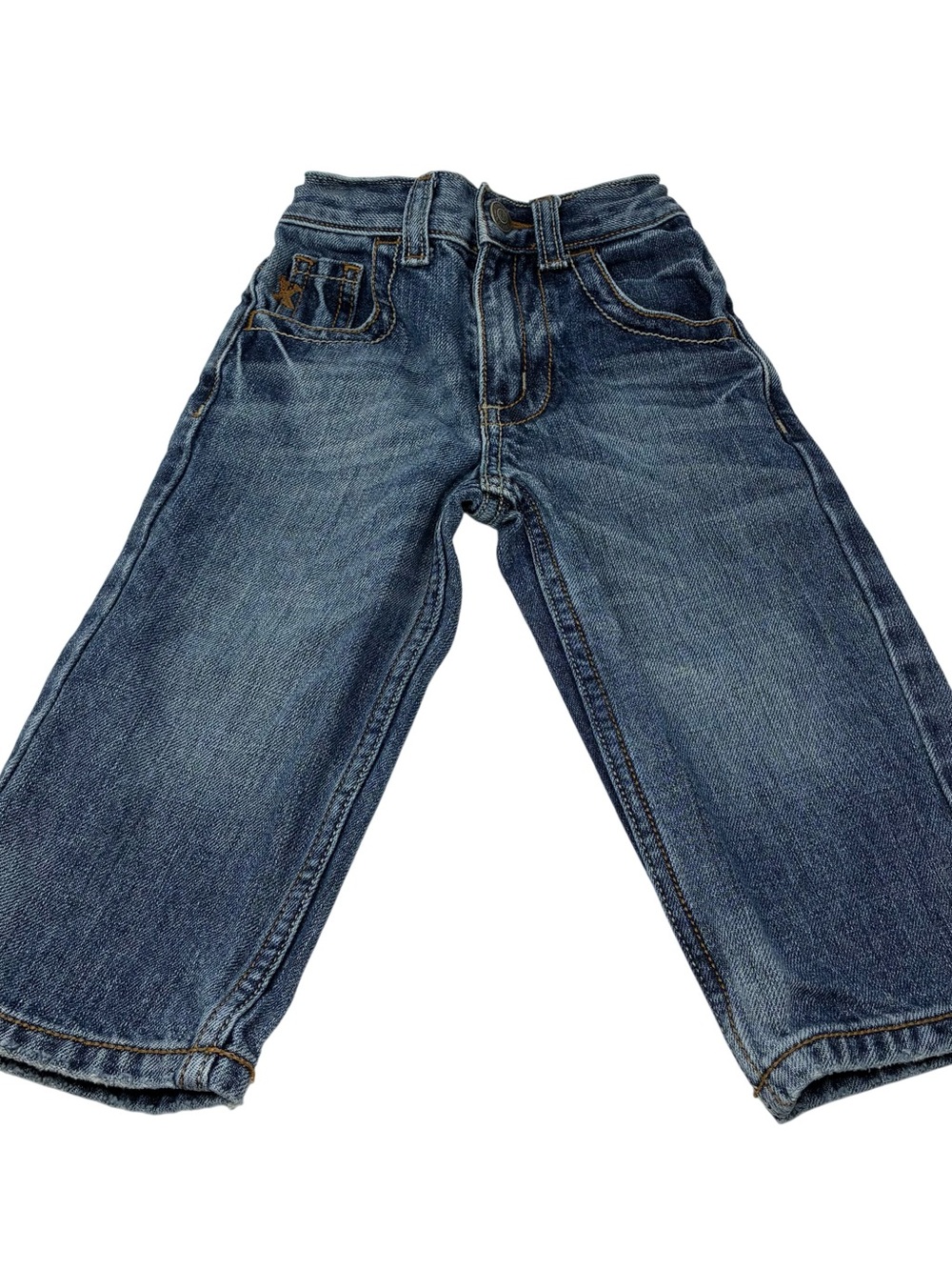 Boys Wrangler 20X Denim Jeans Sz 2T Slim Western Cowboy Adjustable Waist Rodeo
